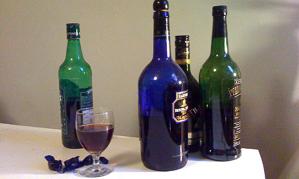 Assorted bottles
