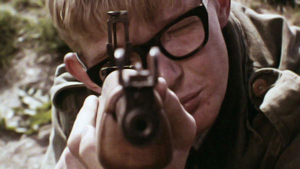 A production still from 'My Friends Think I'm Mad', a 1968 documentary about a cadet in the Royal Armoured Corps