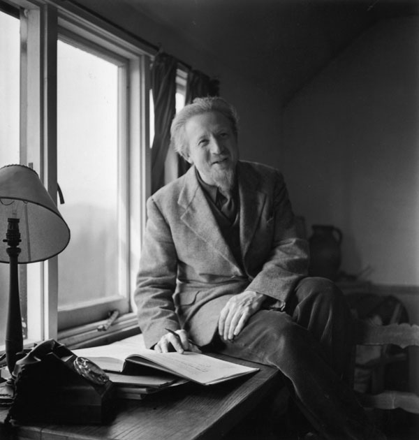 Edmund Rubbra at home in 1949. Photo: Haywood Magee/Picture Post (Getty Images) 