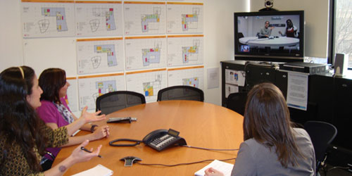 Tube video conference