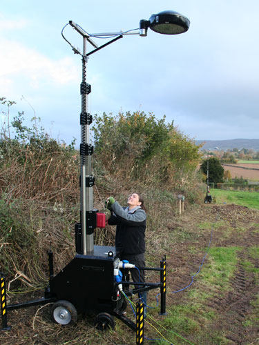 The Bats and Lighting Project in the field © Emma Stone