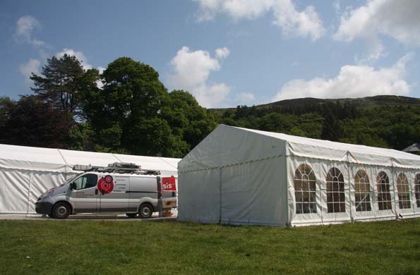 Springwatch production tent