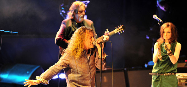 Robert Plant performing at the BBC Radio 2 Electric Proms on 29 October 2010.