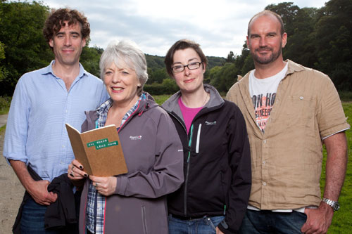 Stephen Mangan, Alison Steadman, Sue Perkins and Tristan Gooley