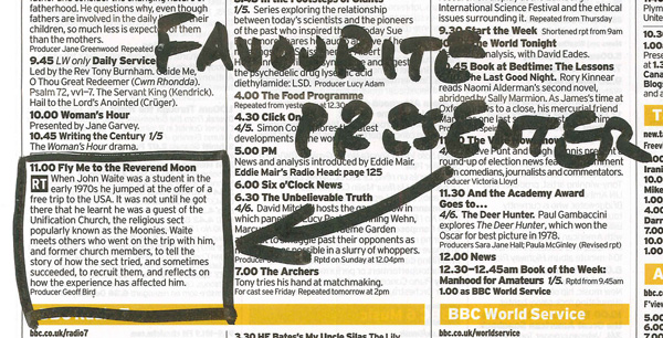 Coles Radio Times