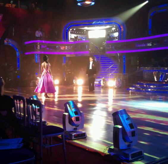 Michelle Williams and Brendan Cole in the Strictly dress rehearsal