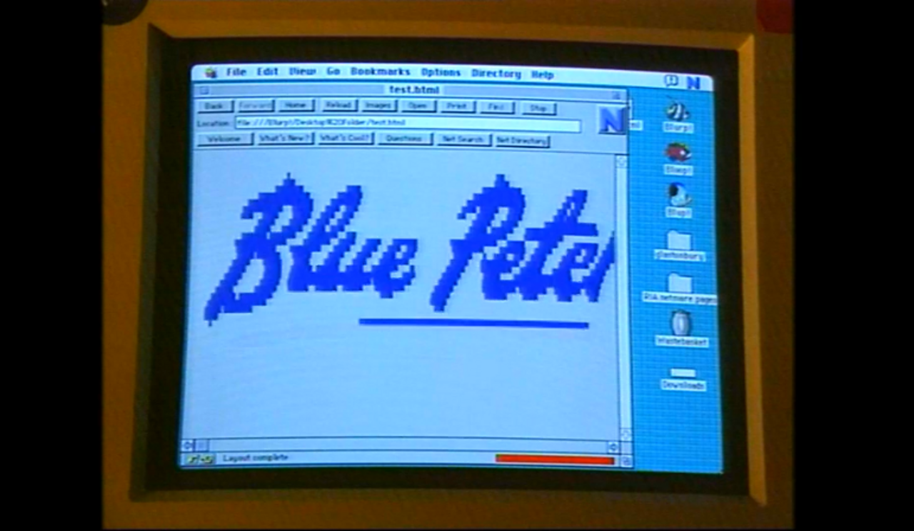 Blue Peter discovers the internet, 1995