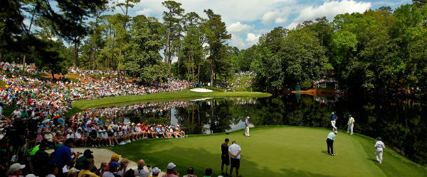 Out on the course at Augusta