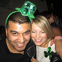 Ravi Sagoo on St Patrick's Day in Belfast