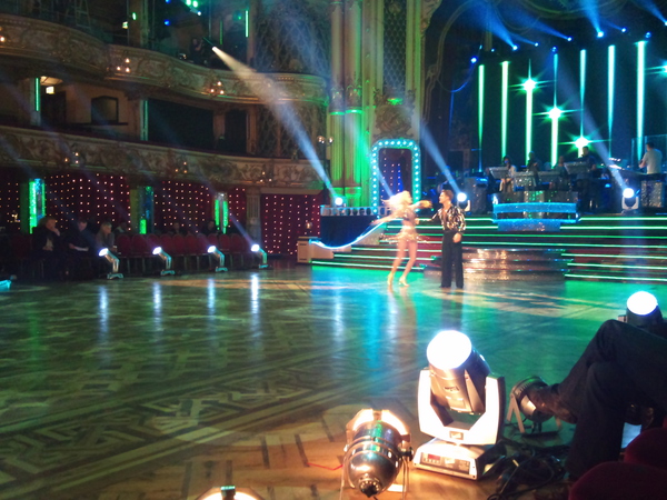 Scott Maslen and Natalie Lowe in the Strictly Come Dancing dress rehearsal in Blackpool