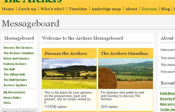 the archers message board