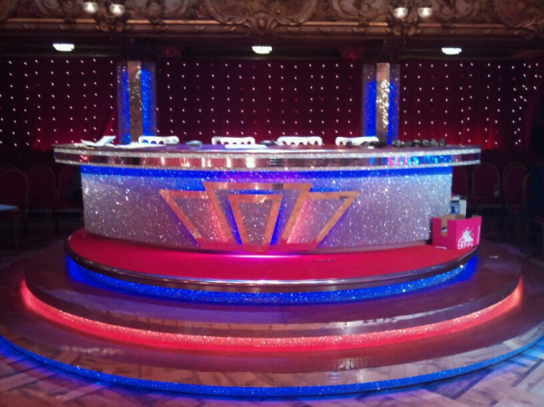 The judges' desk made it to Blackpool! Wonder who'll get the first 10?