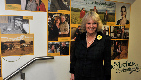 The Duchess viewed a pictorial timeline of Archers history