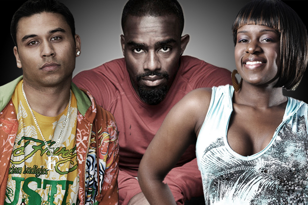 Ricky Norwood, Chucky Venn and Tameka Empson