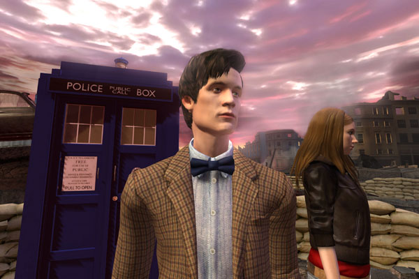 Amy and the Doctor in the Doctor Who Adventure Games
