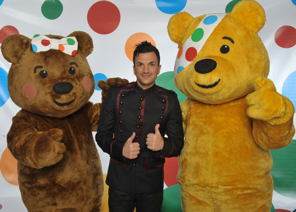 Peter Andre and Pudsey Bear