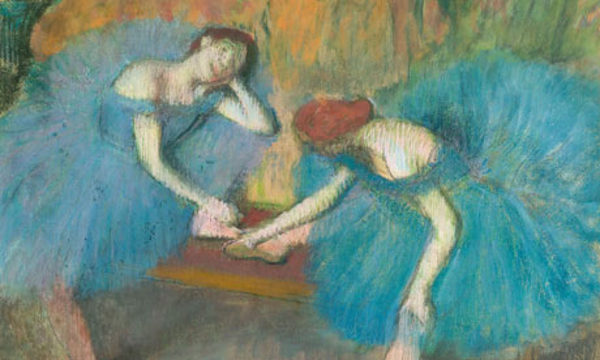 Edgar Degas: Two Dancers Resting (pastel)