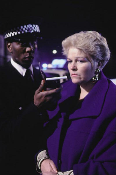 Pat after being stopped by the police