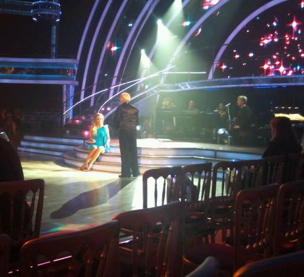 Paul Daniels and Ola Jordan at dress rehearsal
