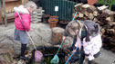 children pond dipping