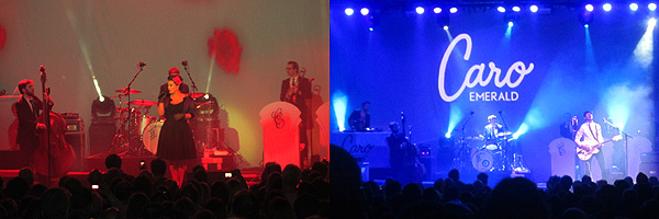 Caro Emerald performing in Glasgow, March 2012.