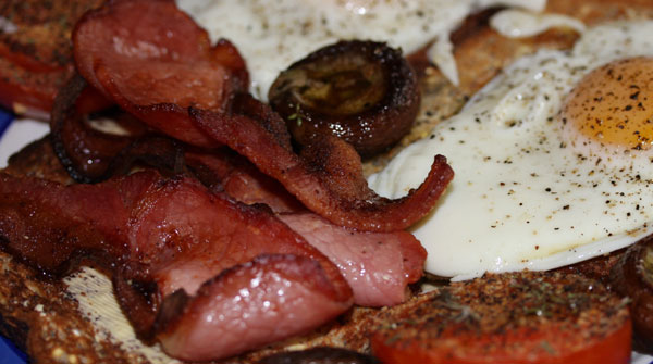 bacon and eggs