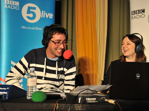 Colin Murray presenting Fighting Talk
