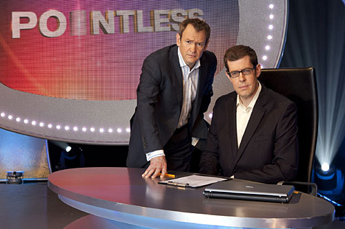 Alexander Armstrong and Richard Osman on the set of Pointless