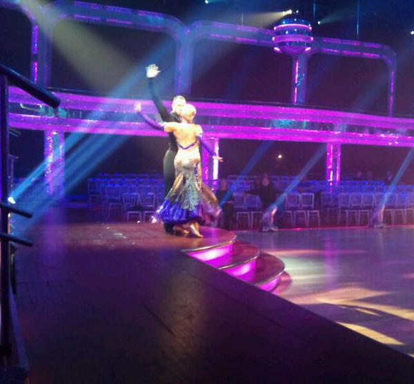 Pamela Stephenson and James Jordan in Dress Rehearsal for Strictly Come Dancing
