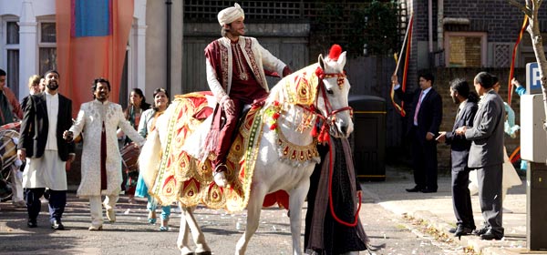 Syed on a white horse