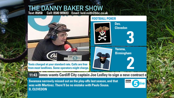 Danny Baker red button screenshot