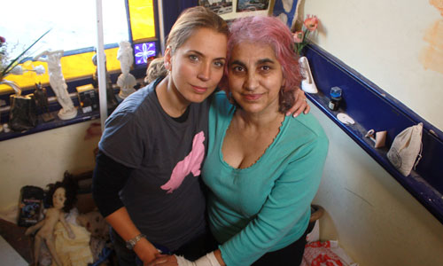 Jasmine Harman with her mum Vasoulla Savvidou at Vasoulla's home
