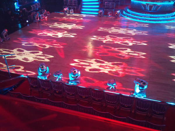 Lights in Strictly Come Dancing studio