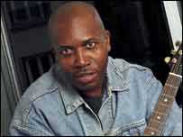 Andy Palacio with guitar