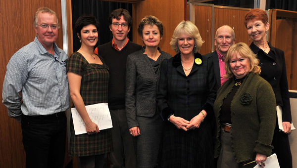 The Duchess of Cornwall in The Archers studio