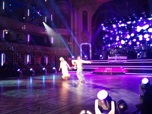 Ann Widdecombe and Anton du Beke in the Strictly dress rehearsal