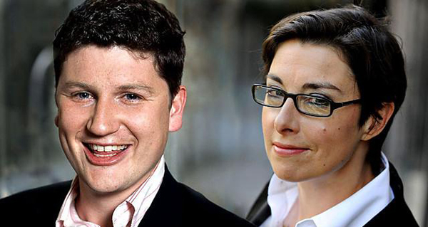 Sue Perkins and Tom Service