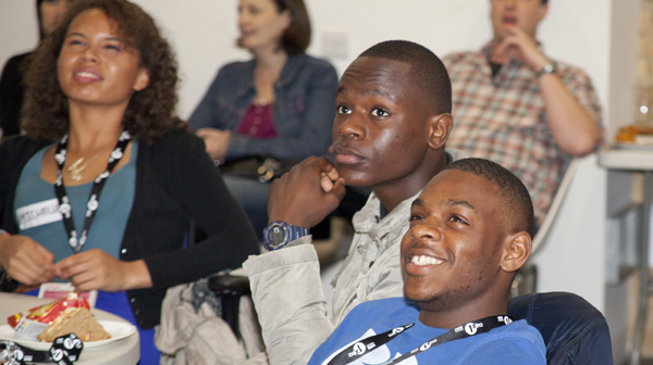 Participants in a Radio 1 outreach event. 