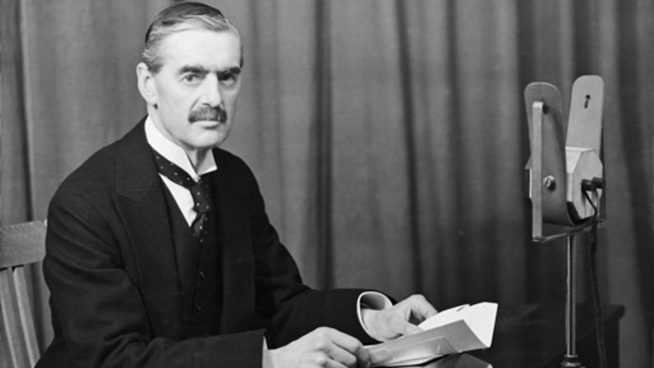 Chamberlain peace negotiations address