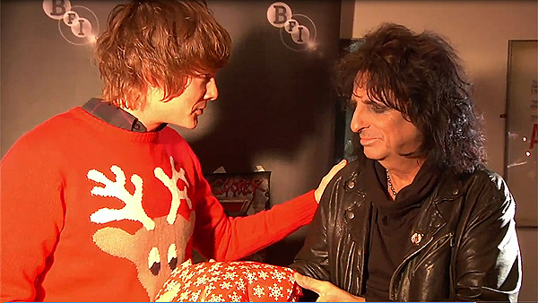 Jamie Stangroom and Alice Cooper