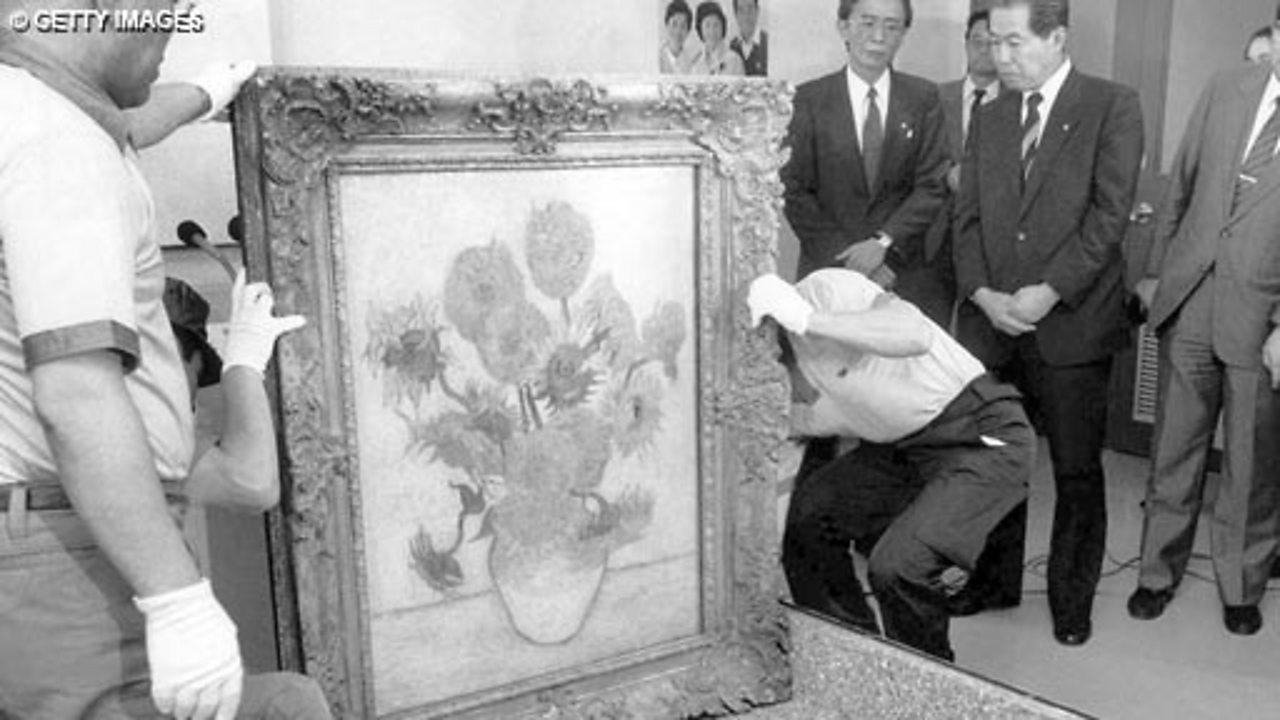 Sunflowers auctioned for £25m, 1987