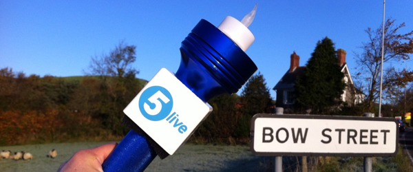 The 5 live torch at Bow Street, Wales