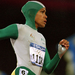 Cathy Freeman on the way to gold in 2000 in Sydney