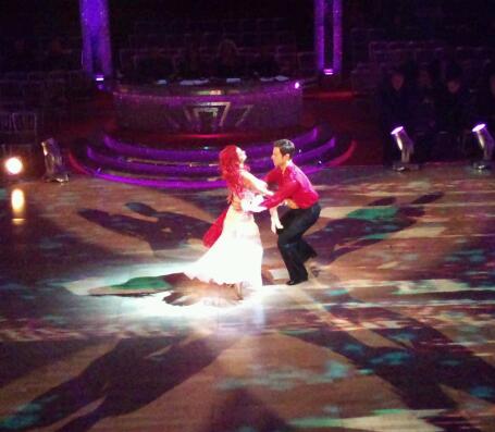Matt Baker and Aliona Vilani in the Strictly Come Dancing dress rehearsal