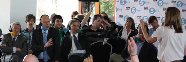 5 live's Victoria Derbyshire brings listeners face-to-face with politicians as part of an outside broadcast on crime