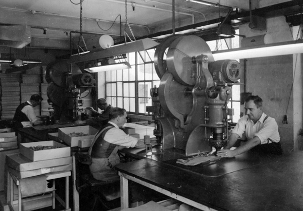Cutting Out Petals at The Poppy Factory in 1935