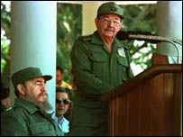 Fidel and Raoul Castro