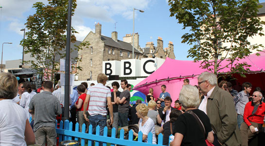 The BBC blocks on the Edinburgh site