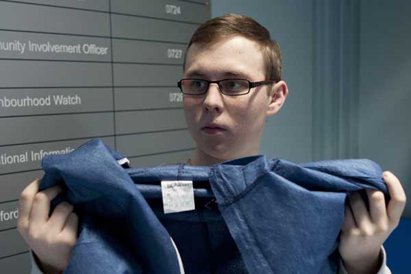 Ben's clothes are taken away for forensics