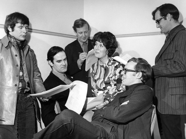 Picture shows - Bill Oddie, John Cleese, Tim Brooke-Taylor, Jo Kendall, Graeme Garden and David Hatch (Producer) from 
